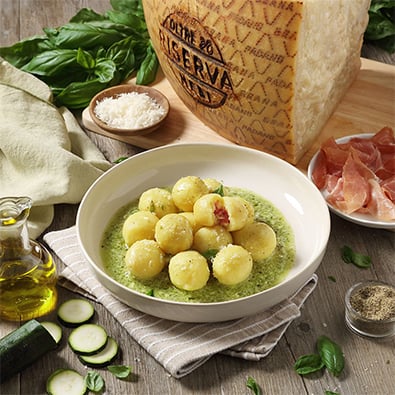GNOCCHI DI PATATE RIPIENI DI GRANA PADANO p 1