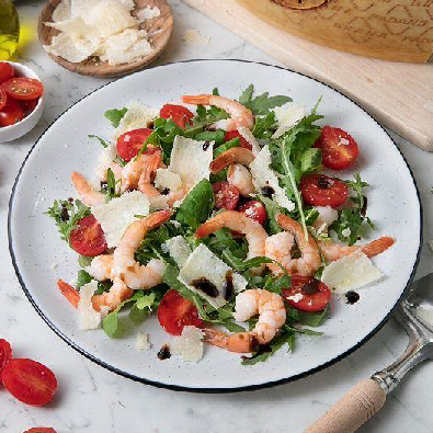 Insalata di mazzancolle con rucola p